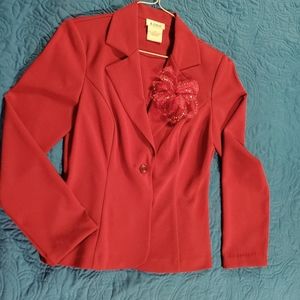CRANBERRY SIZE M FITTED BLAZER